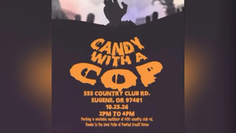 Eugene police to host 'Candy With a Cop' trunk-or-treat event Oct. 25