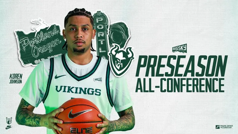 Koren Johnson Named to Preseason All-Conference Team; Vikings Picked to Finish Tied for Fourth, Fifth in Big Sky