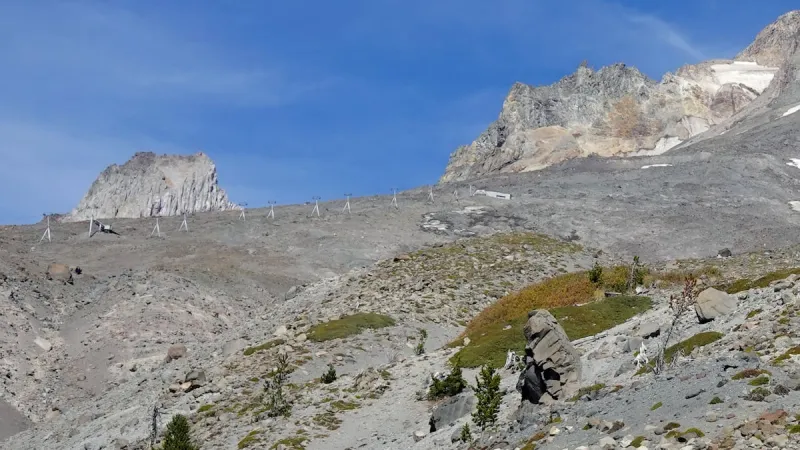 Drought, heat wave leaves Mount Hood barren by early fall