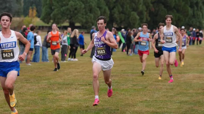 Men's Cross Country Take First at Linfield George Oja Invite, Led by Kaines