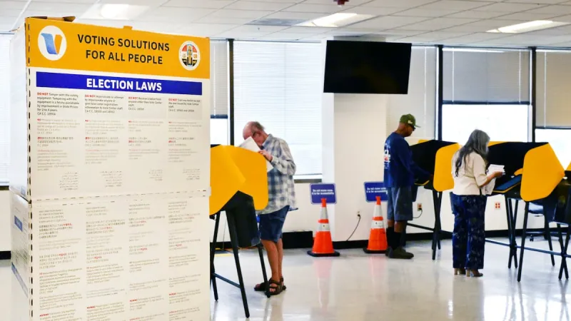 DOJ charges 28 in California with voting crimes as election tensions escalate