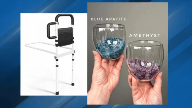 Crystal glass cups, portable bed rails recalled over ingestion & entrapment hazards