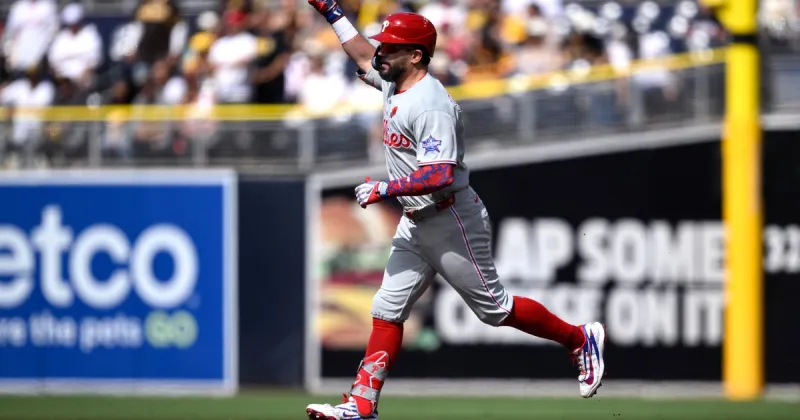 Schwarber hits MLB-leading 21st homer as Philadelphia Phillies beat Padres in San Diego