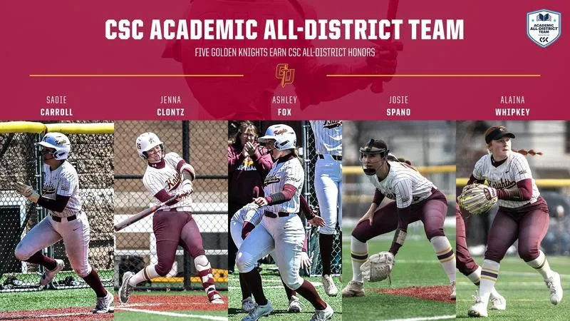 Five Golden Knights Earn CSC Academic All-District Honors