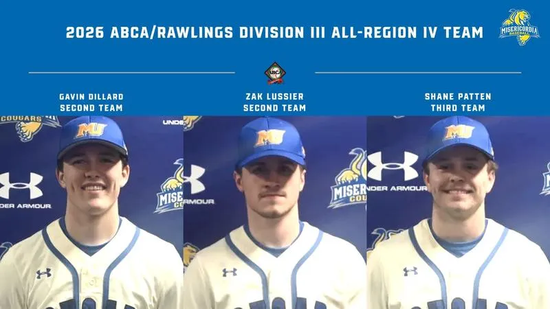 Three Cougars Named to ABCA/Rawlings All-Region Team