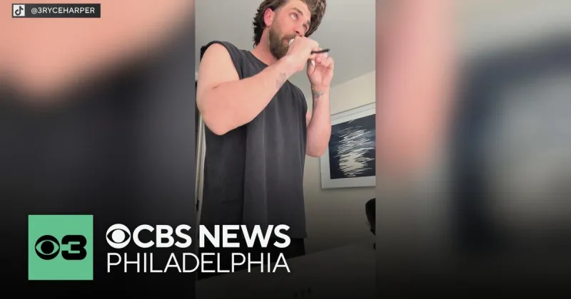 Video showing Bryce Harper's unique way of applying toothpaste goes viral