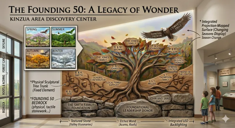 Kinzua Area Discovery Center issues call for "Founding 50 Bedrock" partners