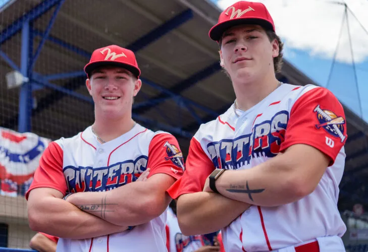BURDS OF A FEATHER: Burd brothers glad to be playing together at Bowman