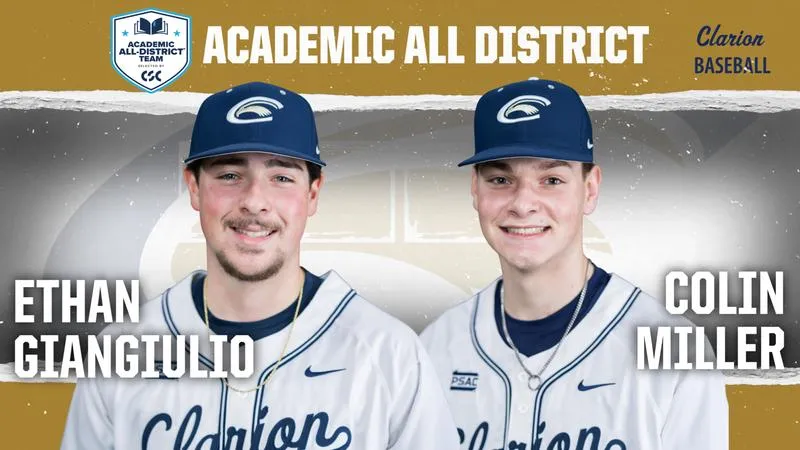 Giangiulio, MIller Earn Academic All-District Honors