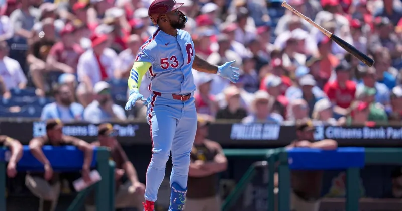 Adolis Garca homers for 1st time in nearly a month as Phillies beat Padres for season sweep