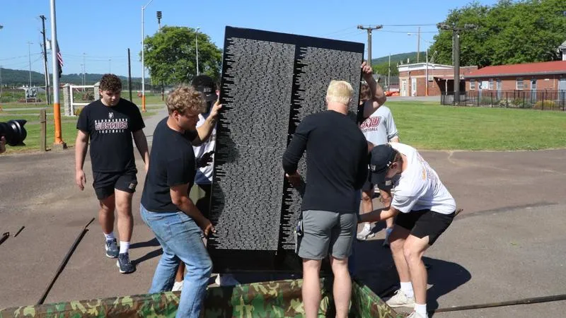 Serving Those Who Served: Bloomsburg Football Volunteers at Local Veterans Events