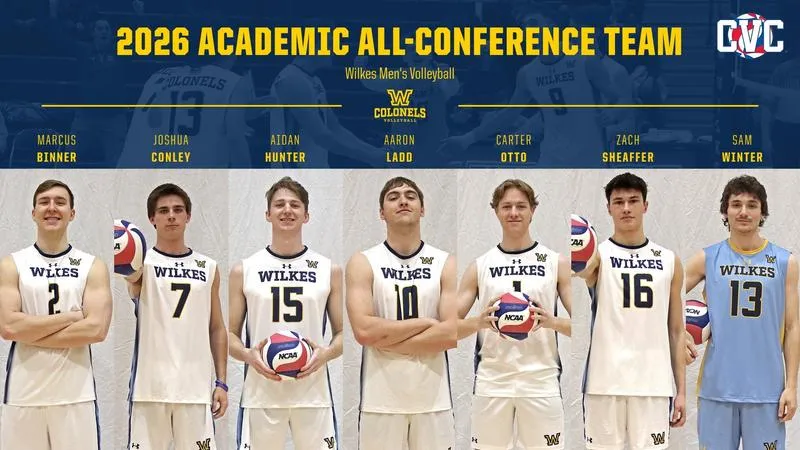 Seven from Wilkes Men's Volleyball Named to CVC Academic All-Conference Team