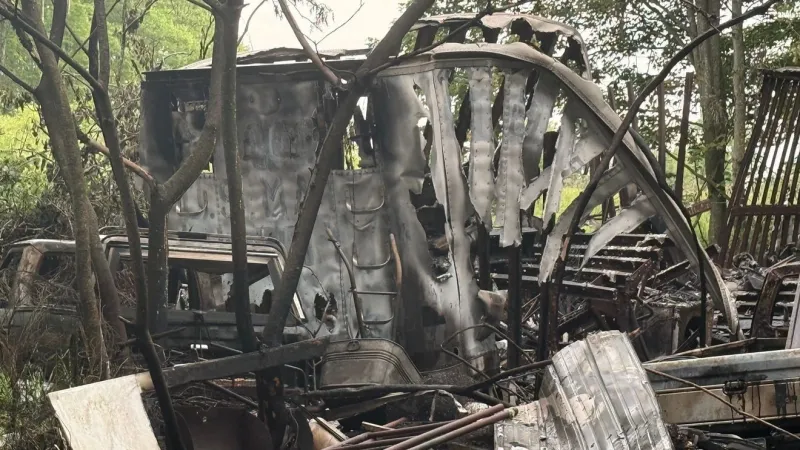 911: Evening fire destroys trailer, damages multiple vehicles in Chest Twp.