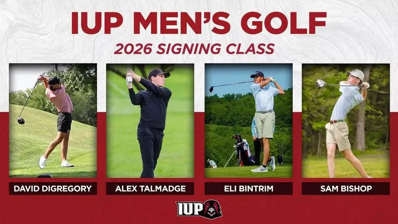 Braun announces 2026 IUP men's golf signing class