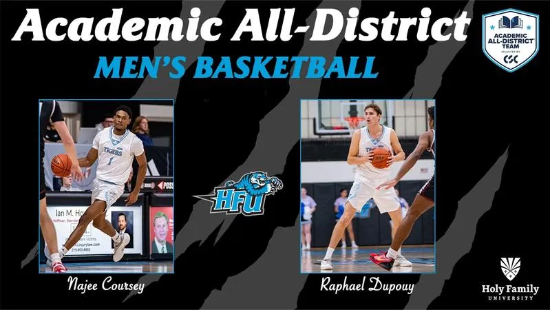 Coursey and Dupouy Represent Men's Basketball on CSC Academic All-District Team