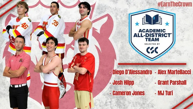 Six Monarchs Named to CSC Academic All-District Men's At-Large Team