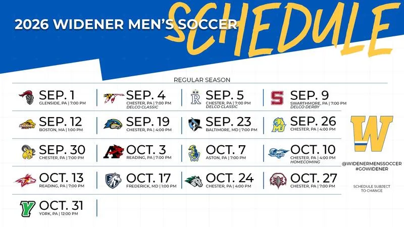 Men's Soccer to Open 2026 Campaign on Hirschmann Field
