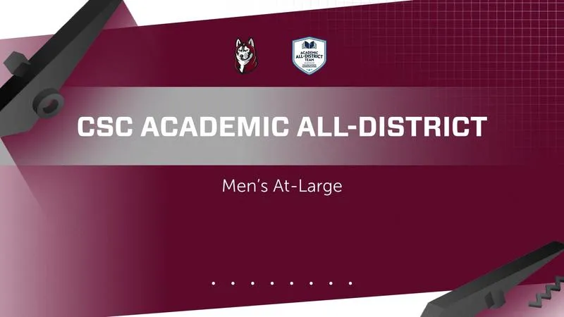 Four Huskies Earn CSC Academic All-District Men's At-Large Honors