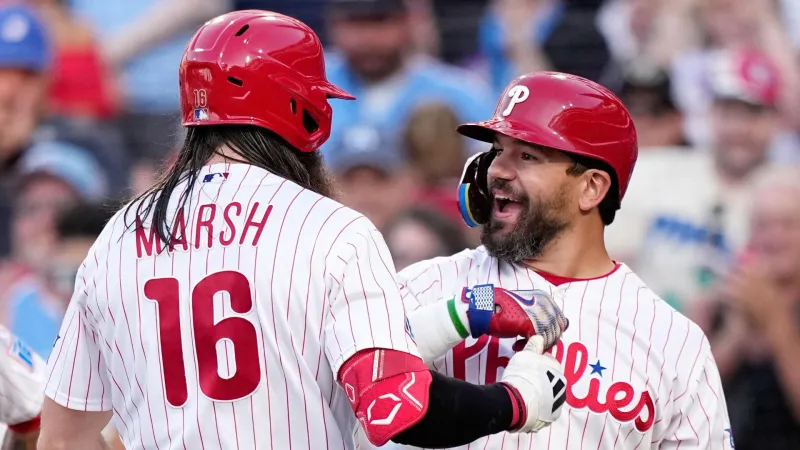 Marsh, Bohm and Schwarber homer as Phillies beat Marlins 8-2 behind...