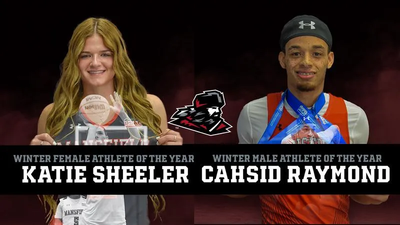 Sheeler and Raymond Named 2025-26 Mansfield Winter Athletes of the Year