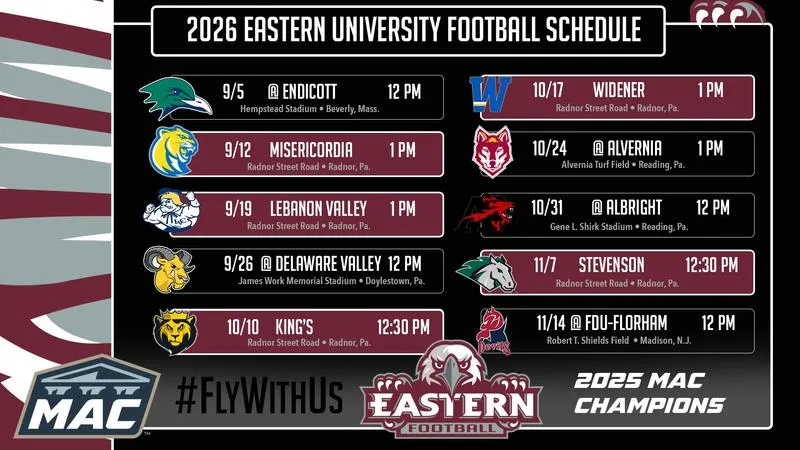 Football Announces 2026 Slate