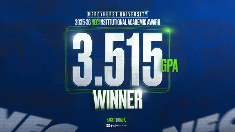 Mercyhurst Posts 3.515 Department GPA; Wins Back-to-Back NEC Institutional Academic Awards
