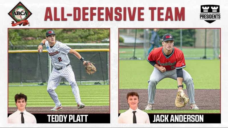 Baseball: Anderson, Platt Selected to ABCA Division III Region 7 All-Defensive Team