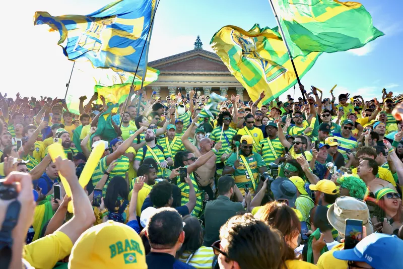Brazil takes over Philly, dominates Haiti in city's second World Cup match