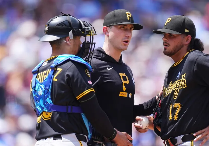 Jared Jones hit in elbow by liner as Pirates survive to narrowly avoid sweep against Rockies