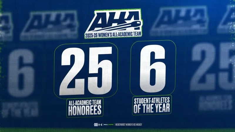 Mercyhurst Women's Hockey Lands 25 on AHA All-Academic Team; Six Honored as Student-Athletes of the Year