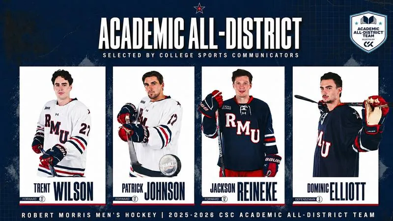 Elliott, Johnson, Reineke and Wilson Earn CSC Academic All-District Honors