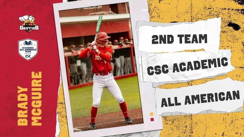 Brady McGuire Named to CSC Academic All America Division II Baseball Team