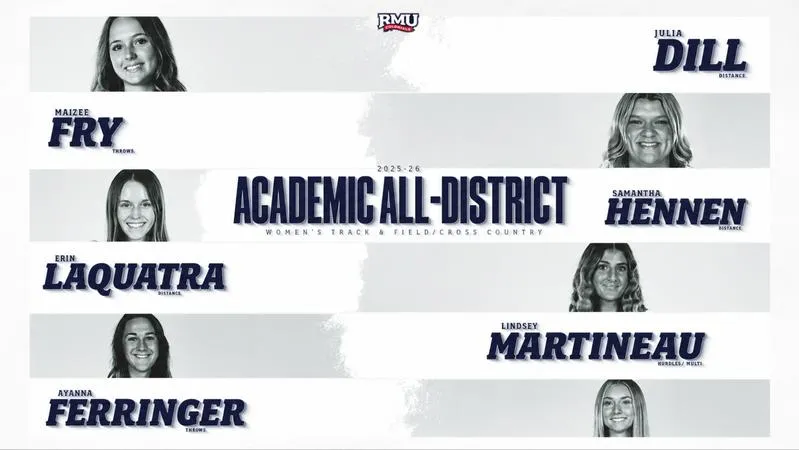 Six Colonials Selected to CSC Academic All-District Women's Track & Field/Cross Country Team.