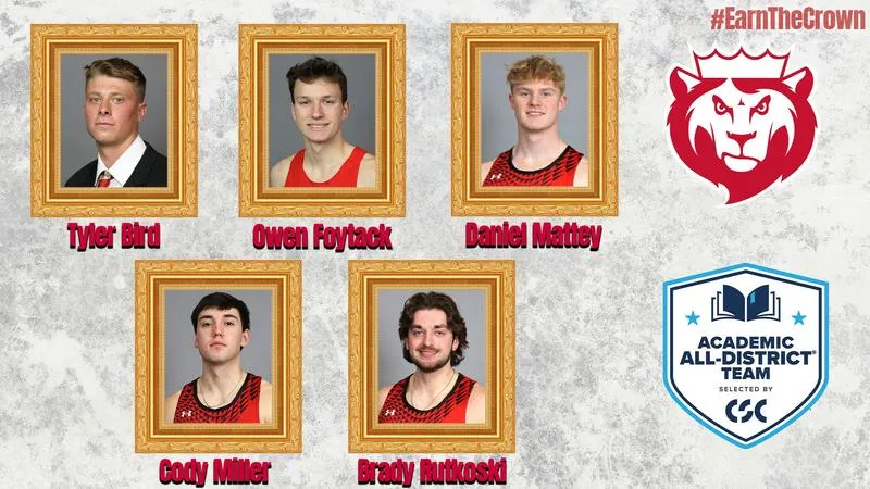 Monarchs Place Five on CSC Academic All-District Men's Track & Field Team