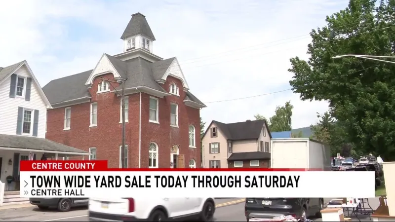 Centre Hall Townwide Yard Sale kicks off in Centre Co.