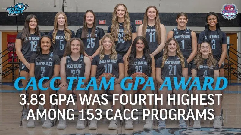 Women's Basketball Wins CACC Team GPA Award for Second Straight Year