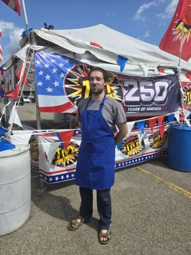 Lots of long days at fireworks tent as holiday nears