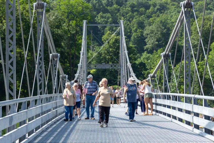 Community celebrates historic bridge reopening in English Center