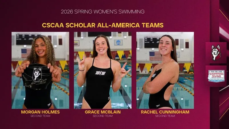 Women's Swimming Named Scholar All-American Team, Three Huskies Earn Individual Honors