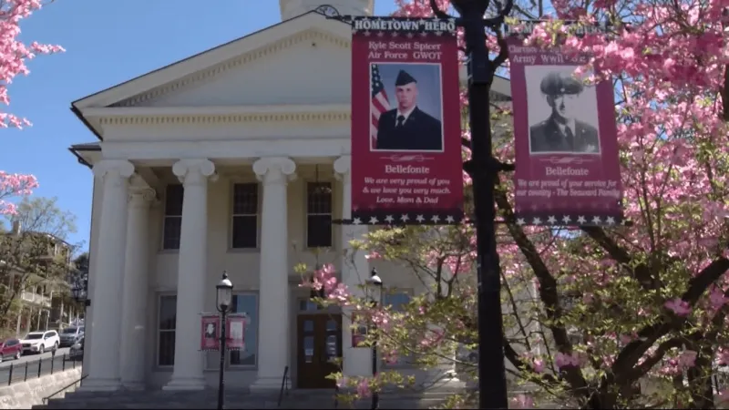 Bellefonte moves up hometown hero banner tradition for America 250 weekend celebration