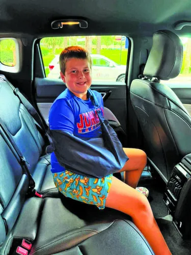 Juniata County turns 'Blue as Brodie' as youngster returns home