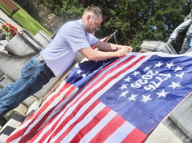 Honoring a nation: Cambria officials mark nation's 250th with ceremony, parade