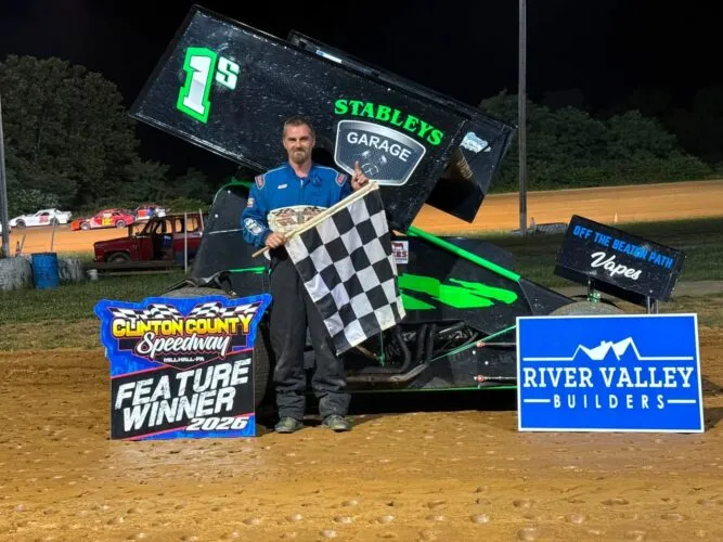 Stabley earns first career spring car win at Clinton