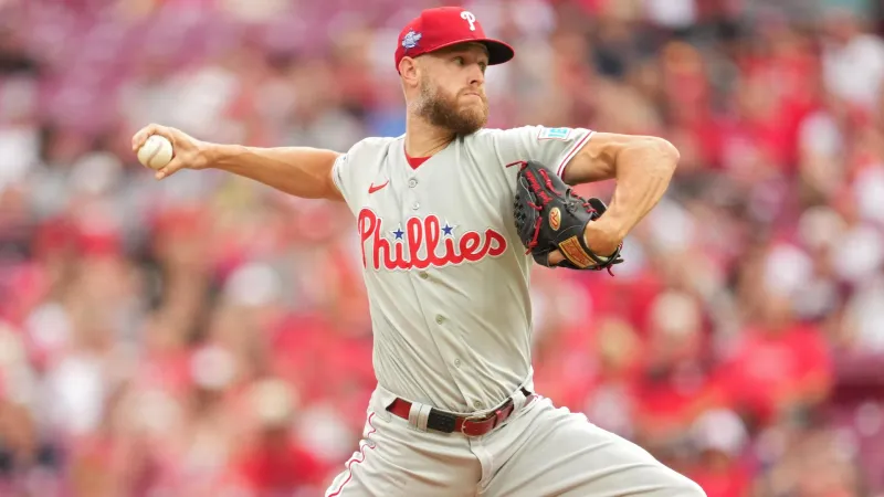 Schwarber homers, Wheeler throws 14 strikeouts in Phillies' 4-1 win...