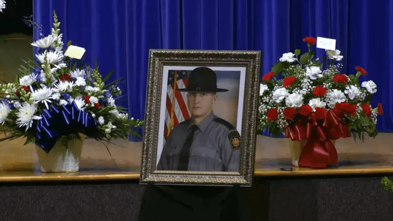 Funeral service held for Pennsylvania state trooper Michael Pahira