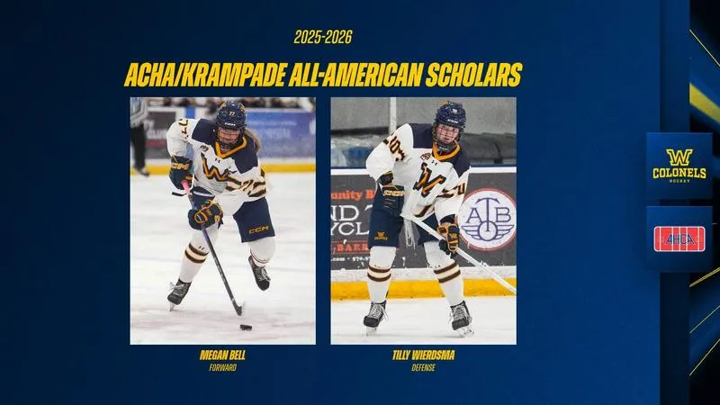 Bell, Wierdsma Named 2025-26 AHCA/Krampade All-American Scholars