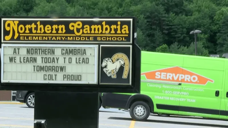 Cleanup underway after recent flooding damages Northern Cambria school building