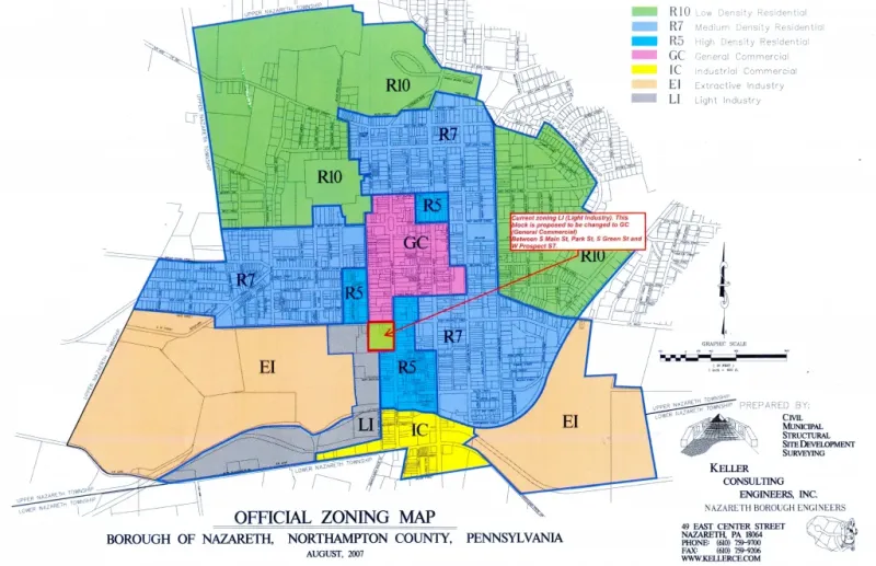 Nazareth Borough Council approves zoning change to advance Kraemer Textiles redevelopment