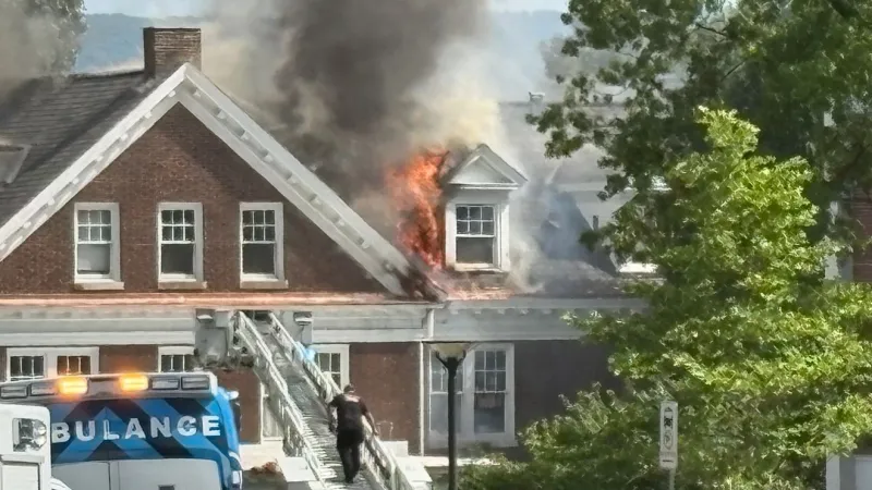 911: Firefighters respond to blaze at Penn State frat house
