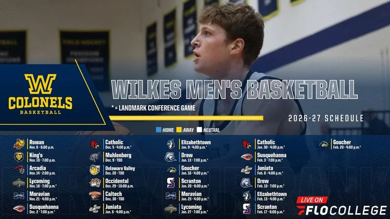 Wilkes Men's Basketball Releases 2026-27 Season Schedule